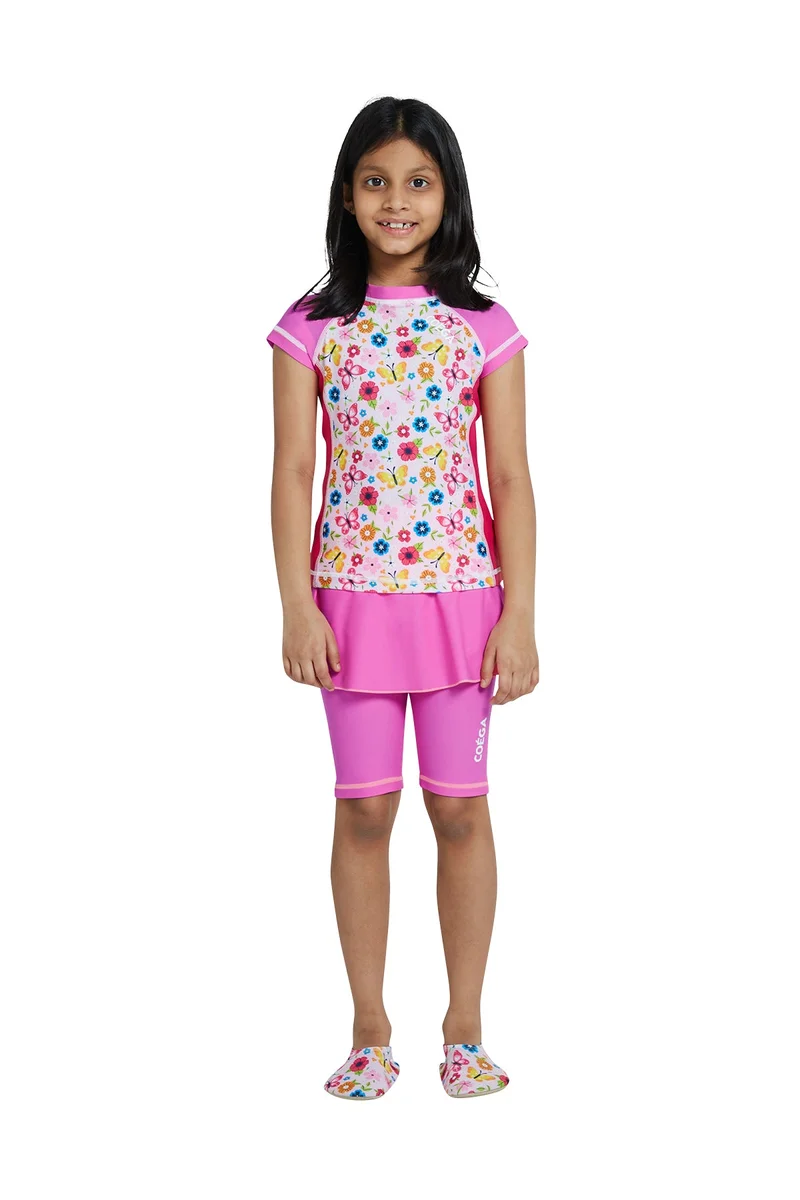 COEGA SUNWEAR  COEGA  Girls Kids Shorts Skirted - Pink Rosey Flowers for Women | Best Price UAE
